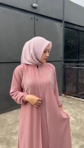 anaya Dress Maxi Brukat Kondangan Lamaran Tunangan Kekinian Terbaru untuk Wanita Muslim Muslim Mewah
