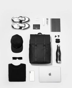 Gaston Luga SPLÄSH 2.0 13" Premium Waterproof Modern Stylish Backpack with Pocket Zipped Padded Compartment 14.25L (Black | Taupe | Dark Blue | Olive)