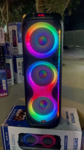 Loa Festigo 3 bass 20 kèm 2 micro không dây  dải đèn led nhấp nháy nhiều màu micro thu âm bắt sóng tốt bảo hành 12 tháng