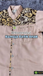 KEMEJA BATIK ANAK PREMIUM LENGAN PANJANG | KEMKO BATIK ANAK BY KHALID FASHION