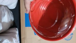LỐC 50 TÔ ĐỎ ĐEN tô nhựa đỏ đen dùng 1 lần đựng thức ăn cao cấp ( Tô + Nắp )