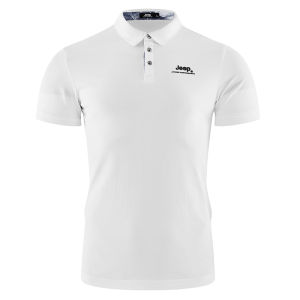 Jeep | Jeep Outdoor Sports Polo Shirt Mens Breathable Base Layer Business Casual Mid-aged Large Size Short Sleeve Summer T-shirt