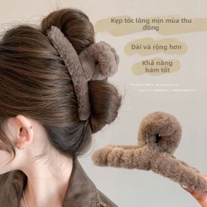 Luxury Large Velvet Hair Clip for Thick Hair