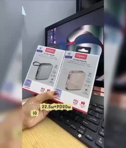 Fast Charging Power Bank 10000mAh 3C Certified 22.5W CLiPtec MPB244 For iPhone Samsung