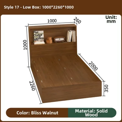 QIANGXIANG | Interference-free Double Bed Partition Storage Bed
