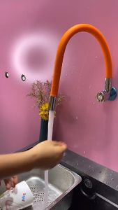 Ống Nối Dài Vòi Nước Màu Cam 3 Chế Độ Thông Minh Xoay 720 Độ Kèm Theo Đầu Nối Đa Năng