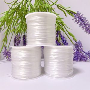 2/3 ม้วนด้ายเครื่องประดับคริสตัลยืดหยุ่นด้ายลูกปัดด้ายยืดหยุ่นที่แข็งแกร่งการทําเครื่องประดับสร้อยคอ DIYการต่อผมthr