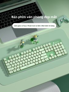 Microstep | Bộ Bàn Phím và Chuột Văn Phòng Nữ Tính Êm Ái
