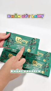 Thùng 100 cái khăn lạnh cao cấp Lamy 1 tờ Hương Tự Nhiên dùng đãi tiệc nhà hàng