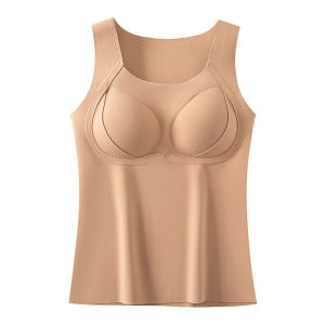 YUNASHA | Womens Woolen Thermal Vest with Built-in Padded Cups and Thermogenic Innerwear