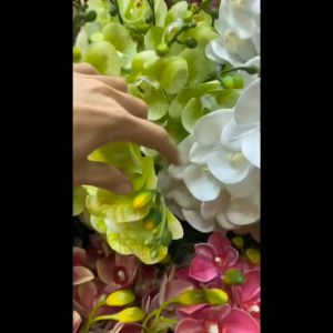 Lan giả .LAN CAO SU 9 BÔNG .dùng trang trí nhà cửa .
