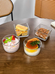 Ice Cream Bowl Internet Celebrity Hammered Sugar Water Bowl Fruit Yogurt Bowl Birds Nest Breakfast Bowl Ins Vertical Dessert Glass Bowl