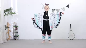 Anime Demon Slayer Kimetsu Geen Yaiba Kochou Shinobu Cosplay Butterfly Wig Set Kimono Uniform For Halloween Party Comic Con Kids Adult