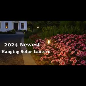1/2pcs Solar Lantern Outdoor Light Metal Solar Hanging Light Brighter Hanging Solar Chandelier Courtyard Garden Decoratiot