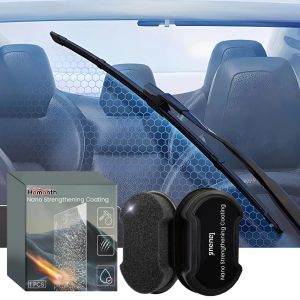 Homonth ฟองน้ํากระจกรถยนต์เสริมสร้างแปรงทําความสะอาดกระจกรถยนต์อัตโนมัติเคลือบนาโนป้องกันฝนเครื่องมือทําความสะอาดการป้องกันที่ยาวนาน