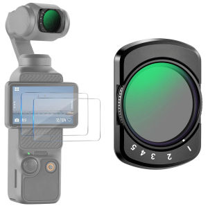 Bộ Lọc Camera DJI Osmo Pocket 3/4 Bộ Lọc Tán Xạ Mềm 1/4 Bộ Lọc ND Biến Thiên Bộ Lọc UV Bộ Lọc Phân Cực CPL Phụ Kiện Kính Bảo Vệ.