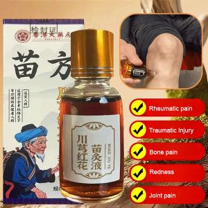 【苗方川芎红花苗灸液】100% One-Rub Pain Relief Safflower Chinese Medicine Liquid to Clear Meridians and Remove Dampness Joints Herbal Care to Protect the Whole Body