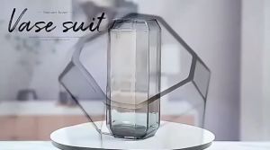 Lọ hoa thủy tinh thiết kế hình học đơn giản bình hoa trang trí nhà cửa phong cách Bắc Âu LH064 Trùm Sỉ Gia Thành