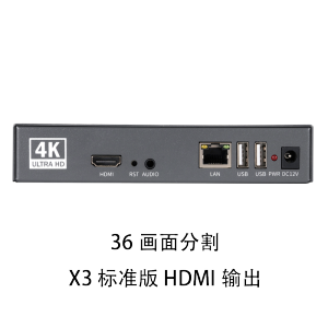 High Definition Video Decoder Network Surveillance 36 Channels Page Display Rotation Compatible with Hikvision Dahua