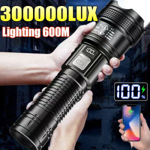 High Power LED Flashlight USB Rechargeable Torch Strong Light Flashlight Tactical Zoom Flash Light Outdoor Camping Lantern