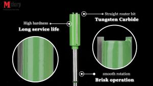 Mata Router Kayu Straight Bit & Profil Lurus Shank 6mm