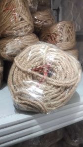 Tali Tambang Goni 4 mm tali garukan kucing Jute Sisal harga per roll 50 meter