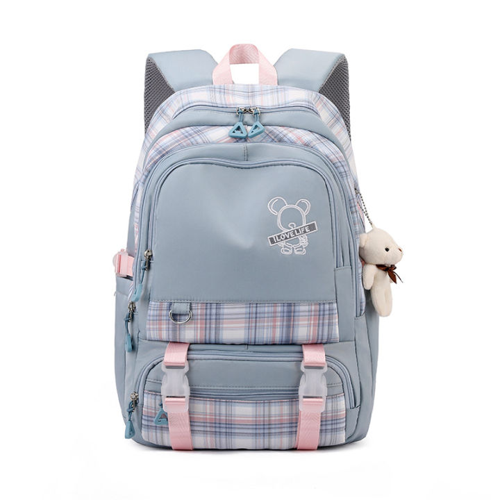 Large Capacity Backpack Primary School Student's Campus Schoolbag Multi 