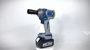 Kamolee DTW500 1/2 + 1/4-Inchi 1200N.M Kunci Pas Dampak Listrik 18V Kunci Soket Soket yang Dapat Disesuaikan Tanpa Kabel (Kompatibel dengan Baterai Makita / JLD)