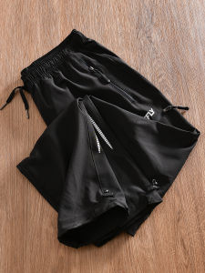 กางเกงลำลองชายผ้ากันสะท้อนแสงน้ำหนักเบา ระบายอากาศได้ดี แห้งเร็ว 3M กางเกงขายาวทรงตรงเอวกลาง กางเกงขายาวลำลองสำหรับฤดูร้อน