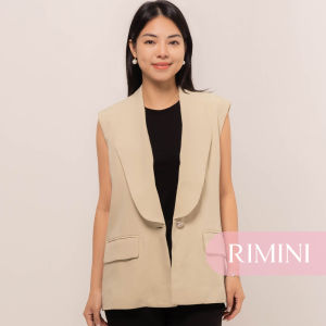 RIMINI - Vest Wanita Premium Double Pockets Size XS-XL - Desiree Vest CC33426
