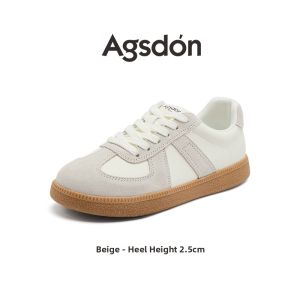 Agsdon | Leather Ballet Flat Casual Sports Shoes