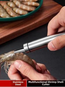 Stainless Steel Shrimp Line Knife Kitchen Tool for Peeling Shrimp And Removing Nucleus Dragon Eye Seed Remover Household Kitchen Supplies