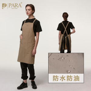 เสื้อกันเปื้อนแบบกันน้ำกันน้ำมันสำหรับใช้ในครัวสำหรับทั้งชายและหญิง เสื้อกันเปื้อนทำงานในสวนเพื่อการวาดภาพกาแฟและมัลติกรุ๊ต