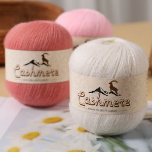 300g Sợi Len Cashmere Nguyên Chất Cao Cấp Để Đan Tay Áo Len Ấm Áp Khăn Quàng Cổ Chất Liệu Tự Làm Tương Thích Với Kim Đan