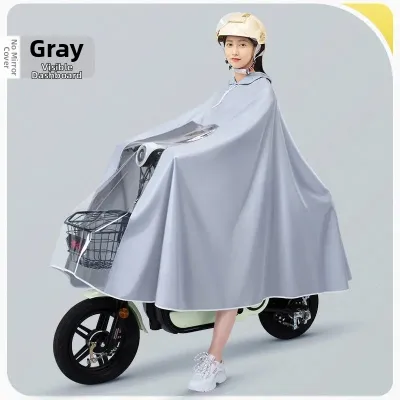 Raincoat Rain Poncho Waterproof Visibility Dashboard Thick Electric Scooter