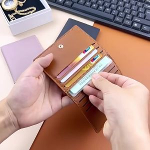 Fashion Card Bag Slim And Compact Bank ID Card Case Drivers License Wallet Simple And Anti Demagnetization Women Card Holder