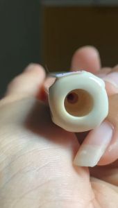 pipa gading gg lokal 15cm runcang klasik bahan merah bening