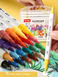 GRASP | Washable No-bleed Stackable Colors Markers 48 Colors