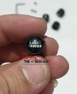 Tutup Pentil Ban Mobil Besi Logo Motif Land Rover Landrover Hitam Dengan Kunci L