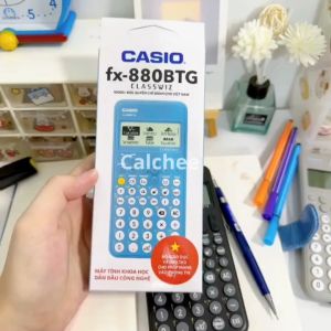 Máy tính Casio FX 880 BTG bản 2022 chính hãng Fx-880btg cho học sinh cấp 2 cấp 3 có hỗ trợ tiếng việt được mang vào phòng thi bảo hành 1 năm