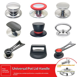 Stainless Steel Anti-scald Pot Lid Knob Universal Replacement Handle Cap for Glass Lids Saucepan Milk Pot Top Cover Spare Parts
