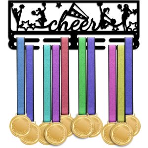 CIFbuy | PH PandaHall Metal Cheerleading Medal Hanger Tiered Wall Rack Holds Over 60 Medals & Ribbons