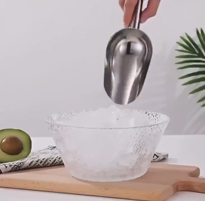 【Vinnatsu】Sendok Es Batu Stainless Sekop Es Sekop Tepung Sekop Serbaguna Sekop Beras Stainless 8/10/12 Inci