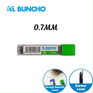 BUNCHO Hi-Polymer 2B Mechanical Pencil Lead 0.7MMx60MM (PRICE FOR 1 TUBE)