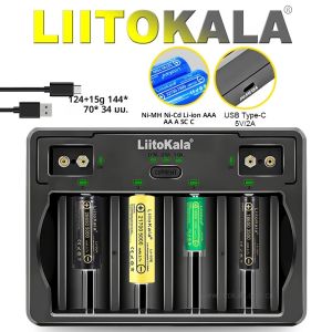 LiitoKala Lii-Dch 9V 26650 18650 21700 18500 26700 16340 22650 AA AAA C SC D 3.7V 1.2V แบตเตอรี่ลิเธียม NiMH Smart Battery Charger