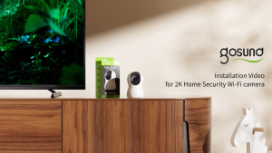 【GOSUND】IPC2 Full HD Pan/Tilt Indoor WI-FI Security Camera Two-way Audio Night Vision 24/7 Secure Local Recording