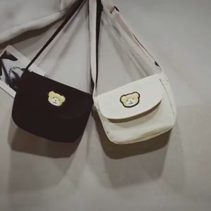 TASNOVAKU - Tas Selempang Wanita Teddy Bear Besar Mini Slingbag Kanvas