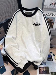 เสื้อฮู้ดคอตตอนบุขนแกะบุขนแกะสองชั้นสำหรับผู้ชาย ฤดูใบไม้ร่วง/ฤดูหนาว สไตล์ย้อนยุค สวมใส่สบาย แฟชั่นสำหรับเยาวชนและวัยรุ่น