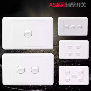 ปลั๊กต่อแบบสวิตช์คันโยกสไตล์ออสเตรเลีย SAA Standard แบบ 118 สำหรับงานตกแต่งภายใน วัสดุ ABS ทนทาน 1 ทาง