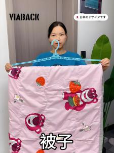 Non-Slip Clothes Hanger Multi-Functional Towel Drying Rack Home Use Clothes Drying Tool Versatile Quilt Cover Drying Holder